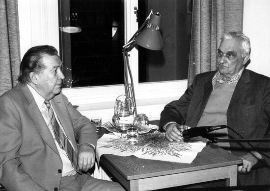 Olov Janson intervjuar G A Kronheffer i ARAB:s intervjurum 1981